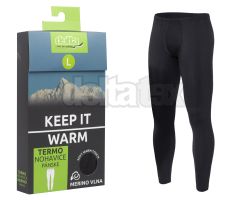 Termo nohavice MERINO DELTA black